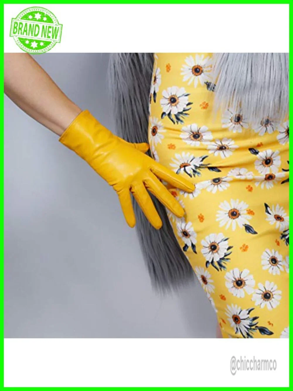 Real Leather Gloves Winter Lining Short Classic Dress Driving Gloves